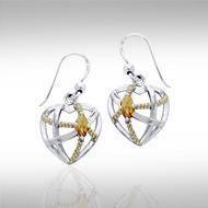 Contemporary with Rope Design Earrings MER1256