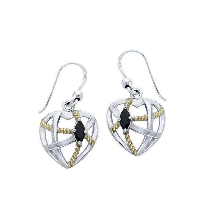 Contemporary with Rope Design Earrings MER1256