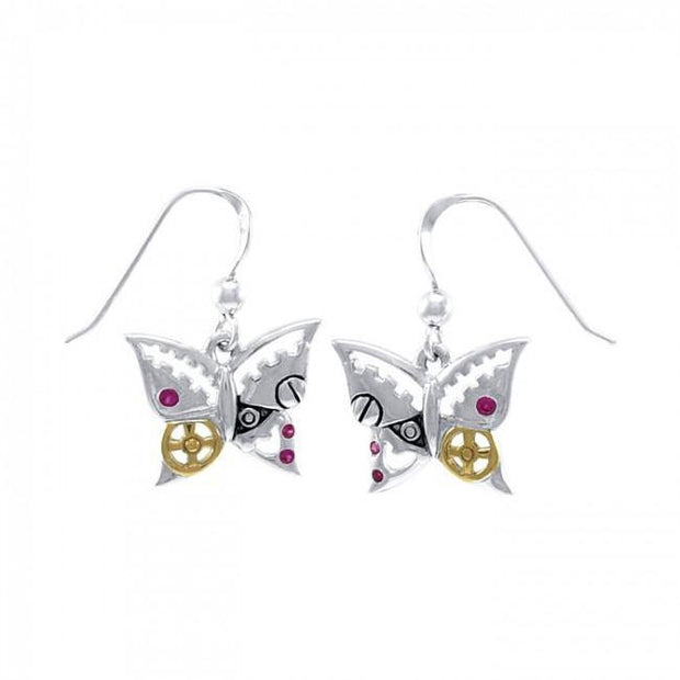 Butterfly Steampunk Earrings MER1370