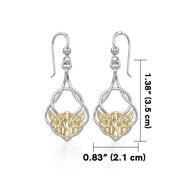 Celtic Knot Silver and Gold Vermeil Earrings MER1901