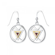 Femininity Symbol Silver and Gold Earrings MER528