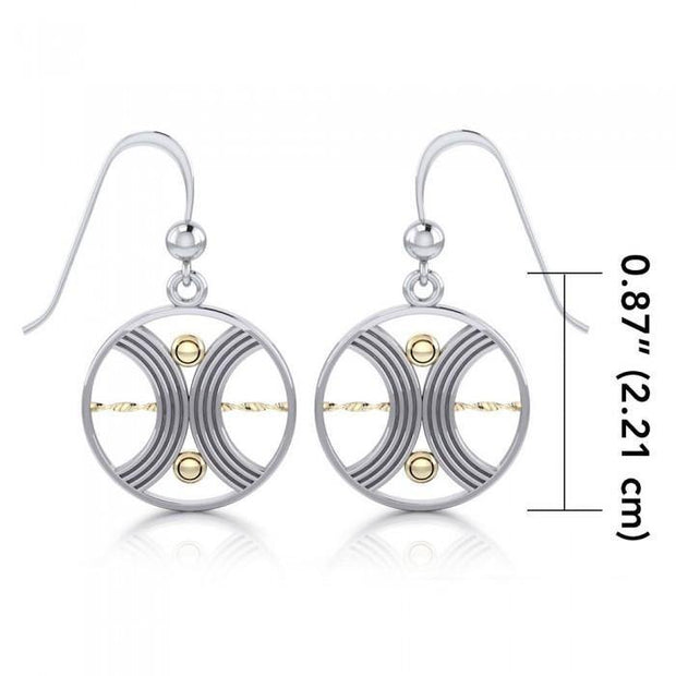 Balance Silver and Gold Earrings MER561