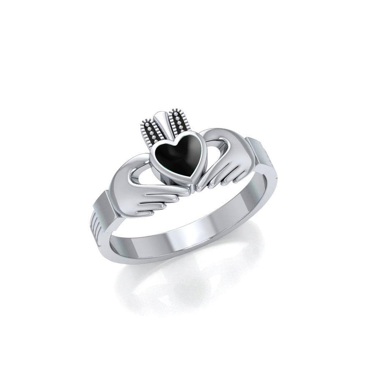 Irish Claddagh Silver Ring MG058/I