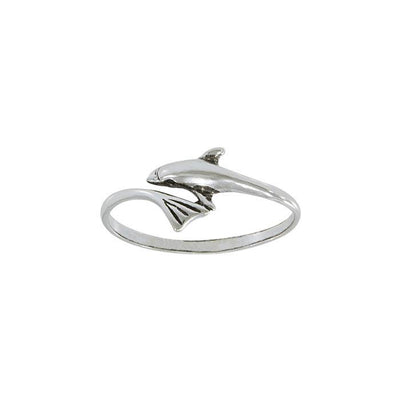 Wrapped by the Dolphins Love Sterling Silver Wrap Ring MG068