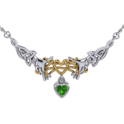 Celtic Knotwork Japanese Ayatori Love Silver Necklace MNC555