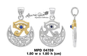 Scotta Goddess Celtic Egyptian Silver and Gold Pendant MPD4759