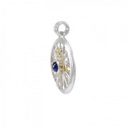 Guided by the Celtic Fleur de Lis Compass ~ Sterling Silver Pendant Jewelry with 14kt gold accent and gemstones MPD075