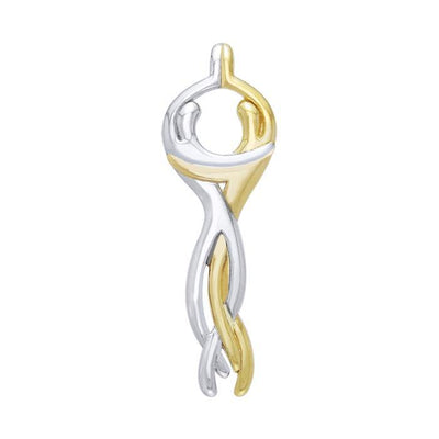 Venus and Mars Silver and Gold Pendant MPD1098