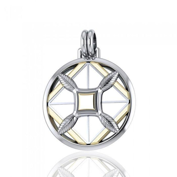 Protection and Growth Silver and Gold Accent Pendant MPD1241
