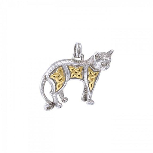 The Mystical Paw of the Celtic Cat Pendant MPD333