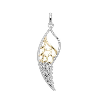 Wing Silver and Gold Pendant MPD3437