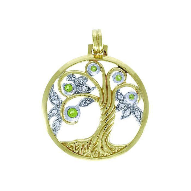 Tree of Life Silver and Gold Pendant MPD3876