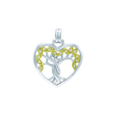 Tree of Life Silver and Gold Pendant MPD3881