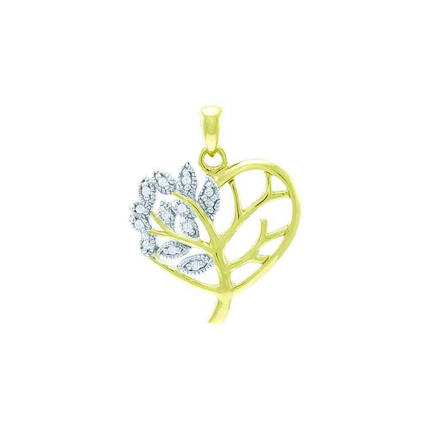 Tree of Life Silver and Gold Pendant MPD3884
