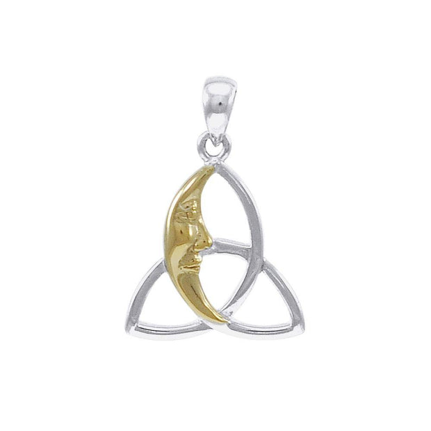 Trinity with Crescent Moon Face Pendant MPD4302