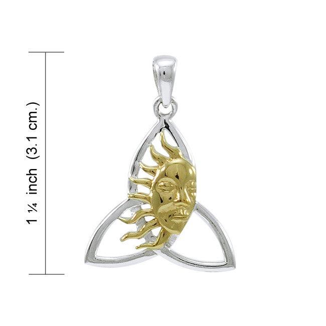 Celtic Sun Triquetra Pendant MPD4303