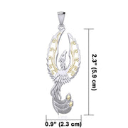 Mythical Phoenix Silver and Gold Pendant MPD5723
