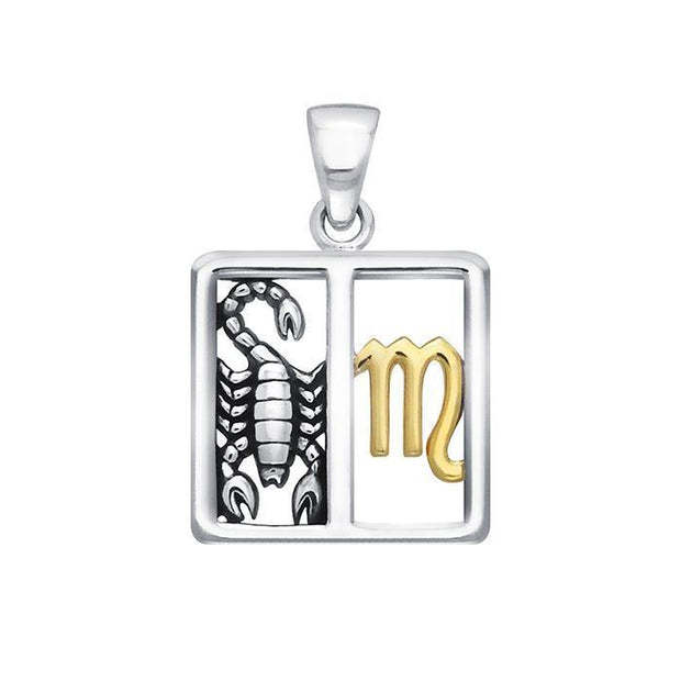 Scorpio Zodiac Symbol Silver Pendant MPD921