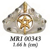Silver Broomstick Ring MRI343