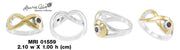 Eternal Love Spell Silver and Gold Ring MRI1559