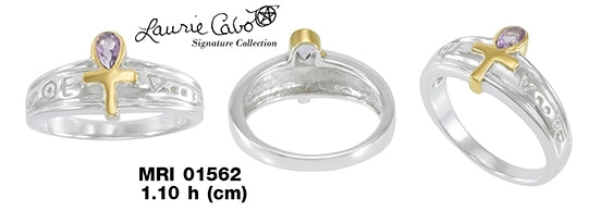 Past Life Loves Silver and Gold Ring MRI1562