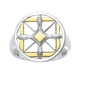 Protection and Growth Sterling Silver and Gold Ring MRI1577