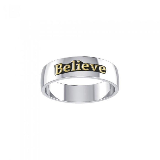 Believe Silver and Gold Ring MRI698