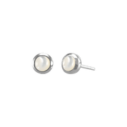 Peace Yin Yang Silver Post Earrings NE016