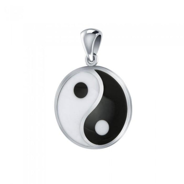 Small Yin Yang Silver Pendant PY016