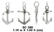Small Anchor Silver Charm SC380