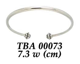 Justify For Bead Sterling Silver Cuff Bracelet TBA073
