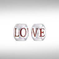 Round Love Silver Bead TBD019