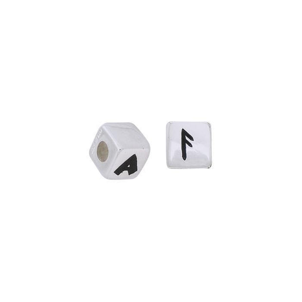 Letter A Rune Silver Bead TBD052