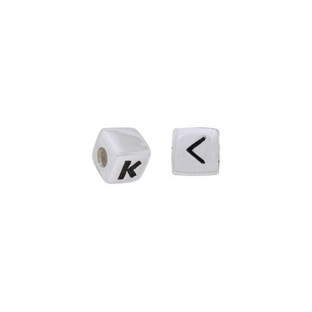 Letter K Rune Silver Bead TBD062