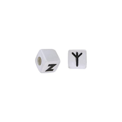 Letter Z Rune Silver Bead TBD077