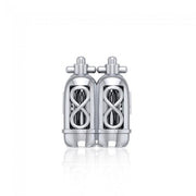Dive Tanks Sterling Silver Bead TBD352 - Wholesale Jewelry