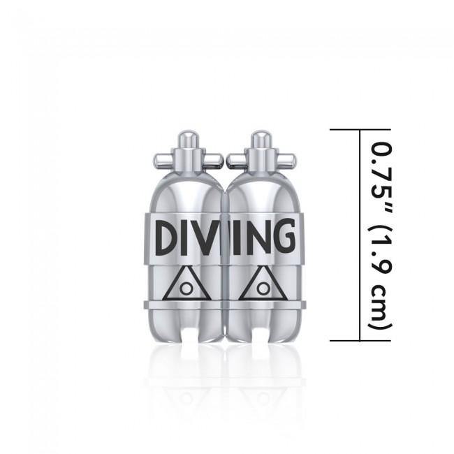 Dive Tanks Sterling Silver Bead TBD352