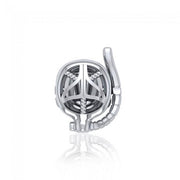 Dive Mask Sterling Silver Bead TBD353 - Wholesale Jewelry