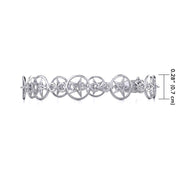 Silver Pentagram Pentacle Bracelet TBG017 Bracelet