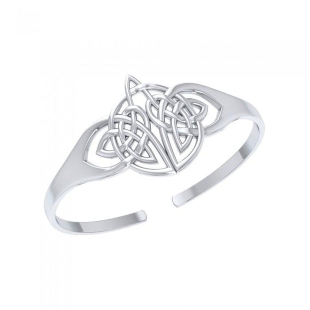 Believe in the Endless Possibilities ~ Celtic Knotwork Sterling Silver Jewelry Cuff Bracelet TBG398