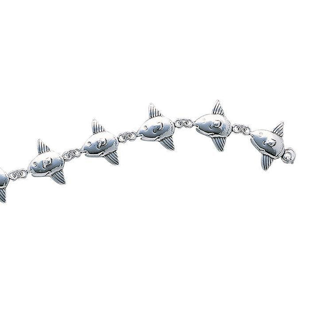 Incredible sea creature there is ~ Sterling Silver Sunfish Link Bracelet TBG522