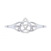 The magickal power of three ~ Sterling Silver Triquetra Cuff Bracelet Jewelry TBG763