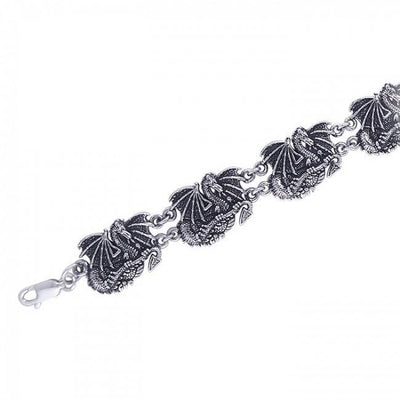 Dragon Link Silver Bracelet TBL077