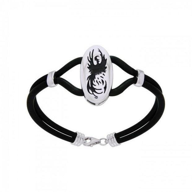 Rising Phoenix Leather Cord Bracelet TBL201