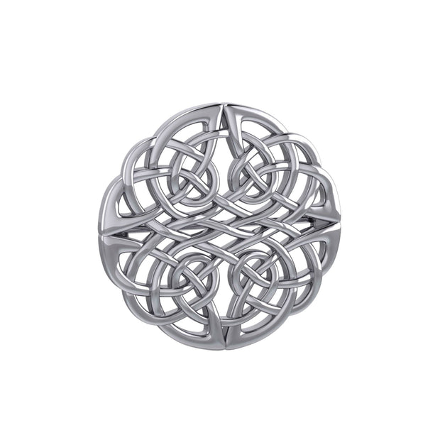 Etermity lies in calm and grace ~ Celtic Knotwork Sterling Silver Brooch TBR008
