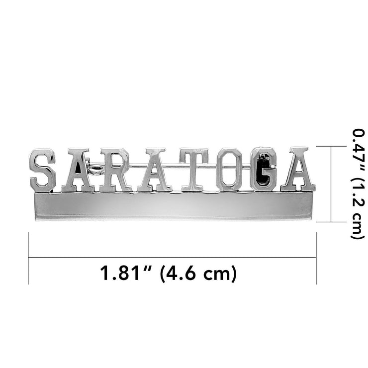 Saratoga Silver Pin TBR131