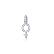 Female Symbol Sterling Silver Charm TC072 - Wholesale Jewelry
