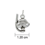 Good vision under the sea ~ Sterling Silver Jewelry Dive Mask Charm TC606