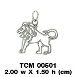 Zodiac Leo’s strong and passion charm in Sterling Silver TCM501