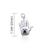 AA Recovery Hand Silver Charm TCM041 Charm